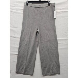 Isabel by Ingrid & Isabel Maternity Ribbed Knit Wide Leg Pants‎ Grey Size M NEW